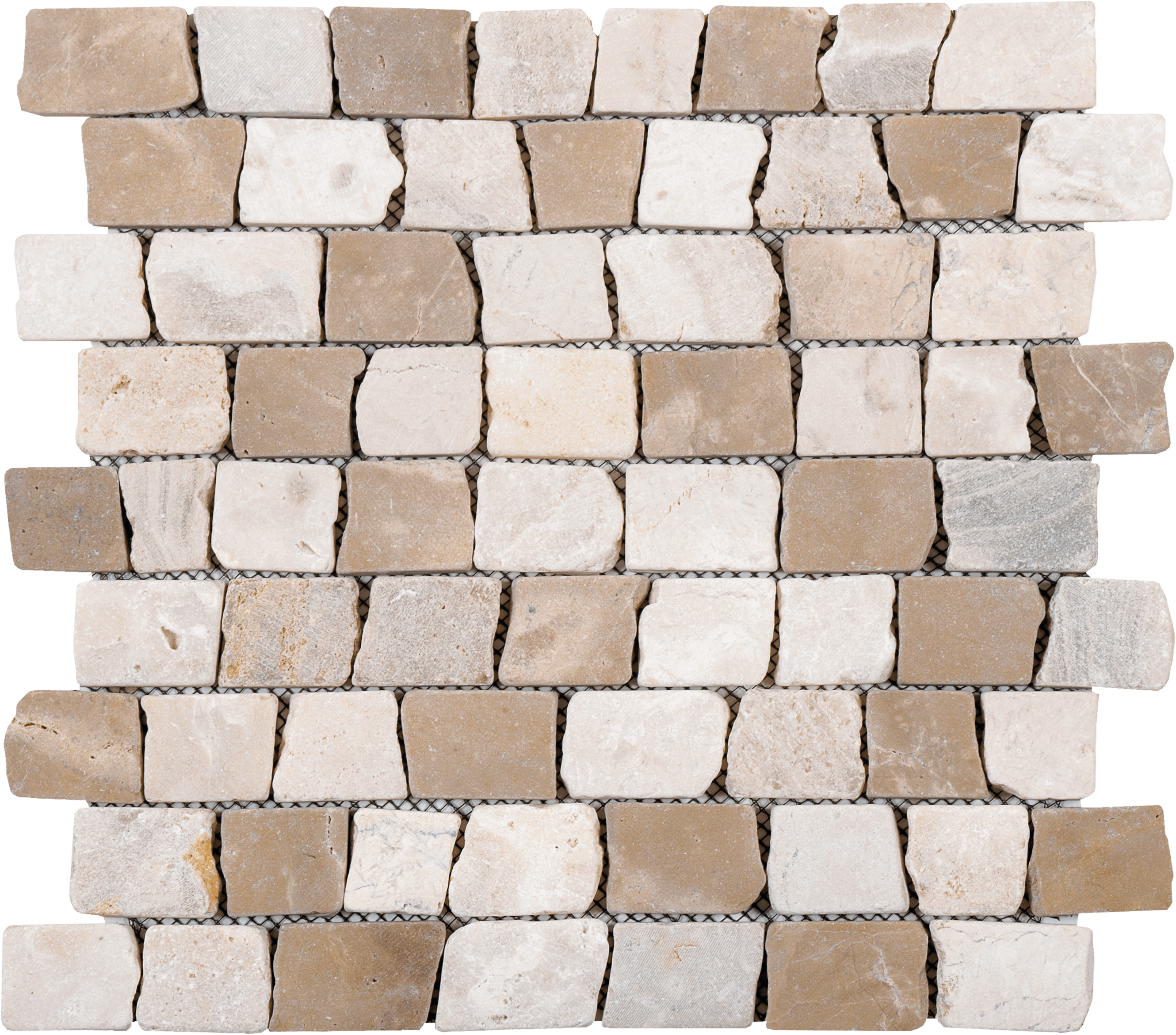 Bati Orient- MAMI123 Cappuccino/Onyx/Cream cubic Marble Mosaic