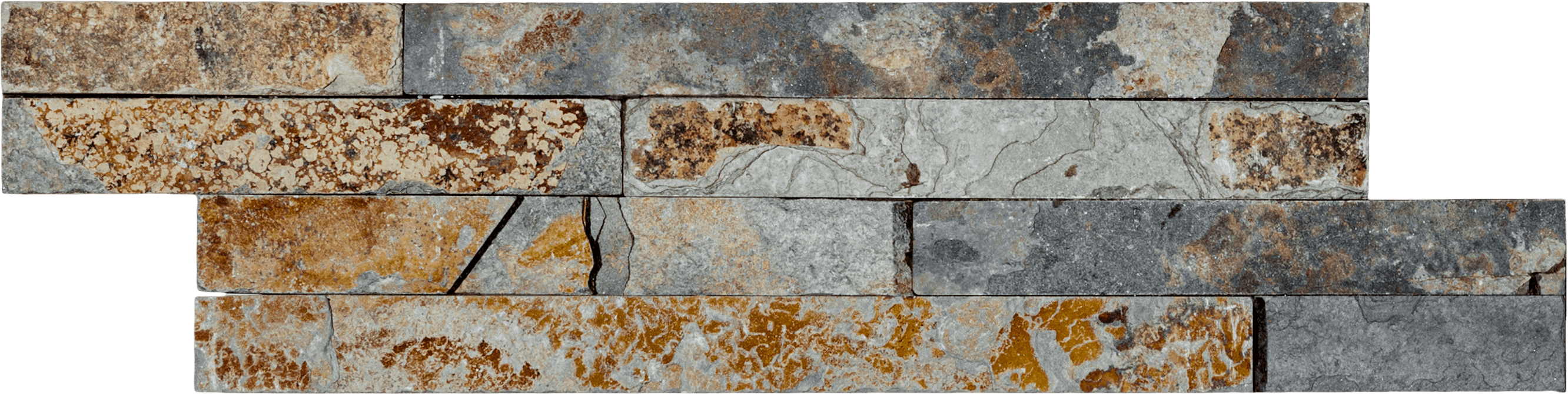 Bati Orient- ARRO19 Rust Slate Wall Cladding 4"x14"