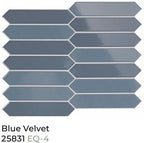 Equipe Arrow Blue Velvet 2"x10"