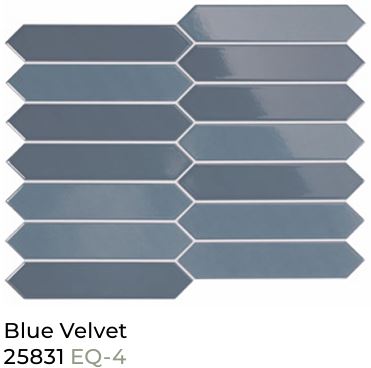 Equipe Arrow Blue Velvet 2"x10"