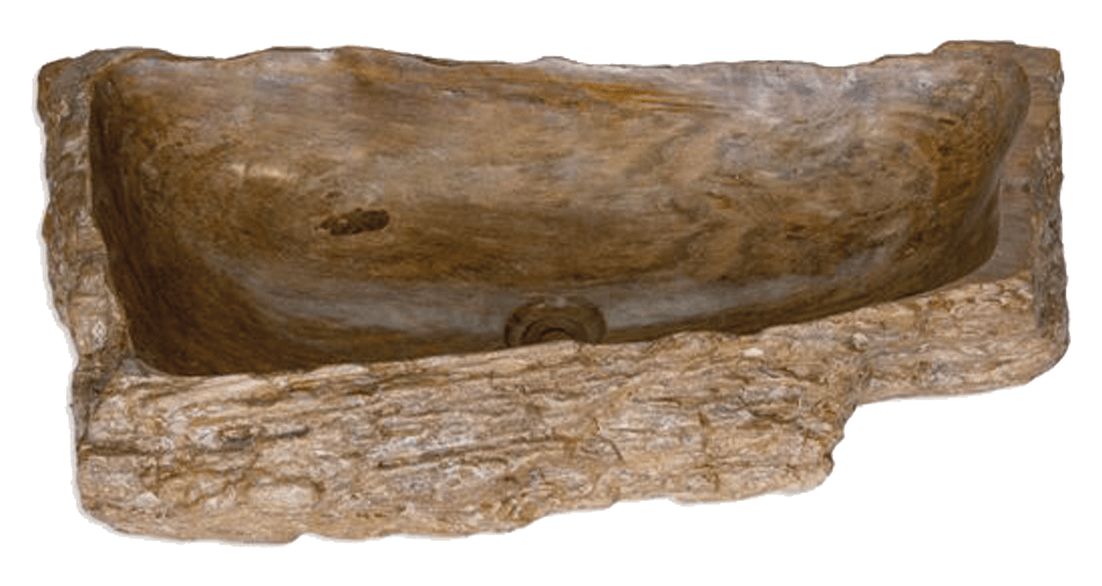 Bati Orient- BOBO02 Petrified Wood Washbasin Various Shapes 28"x6"