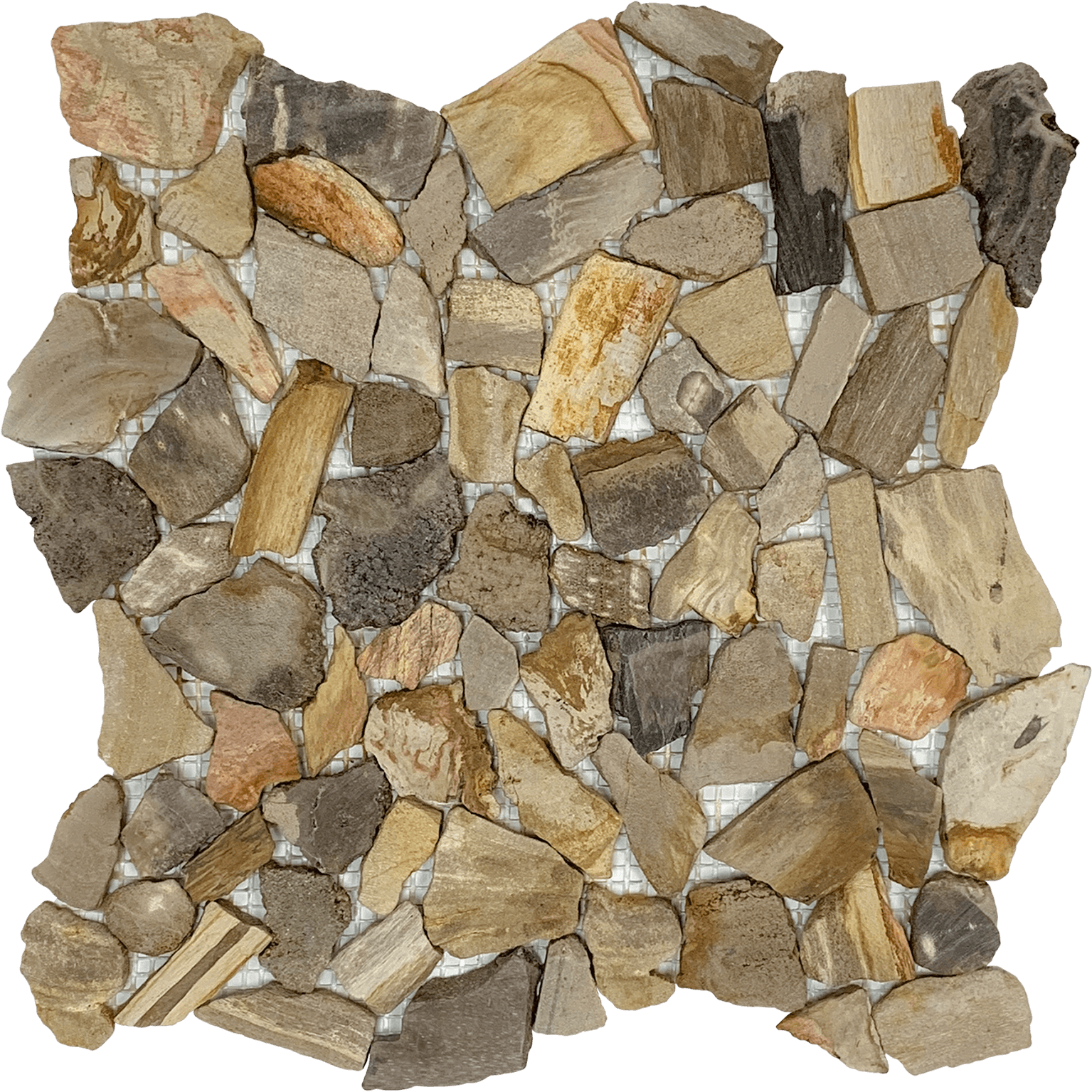 Bati Orient- BOBO08 Opus Fossil Wood Mix Beige/Brown Mosaic