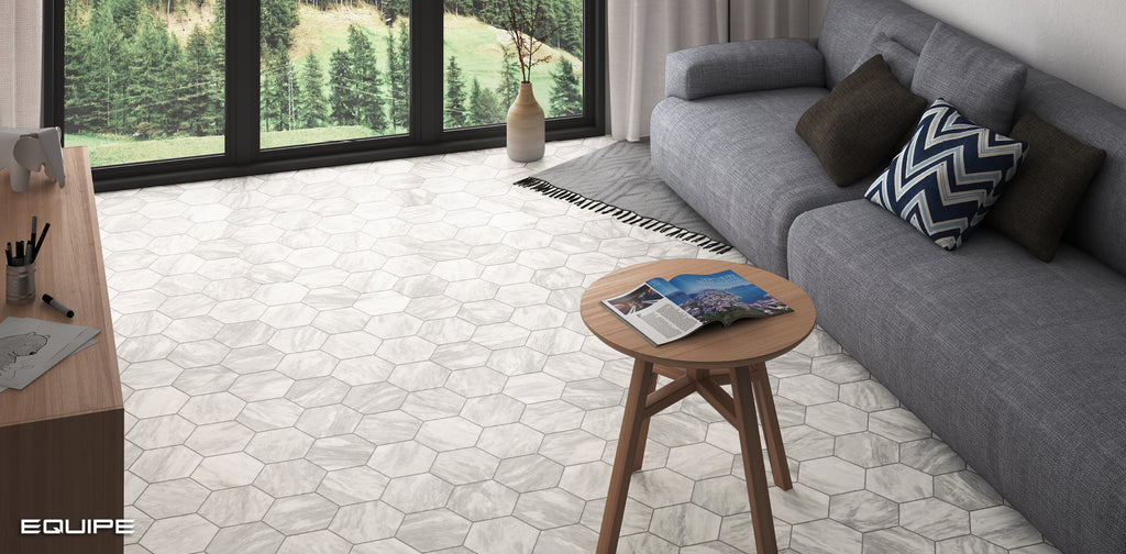 Equipe Bardiglio Light Hexagon 7"x8"