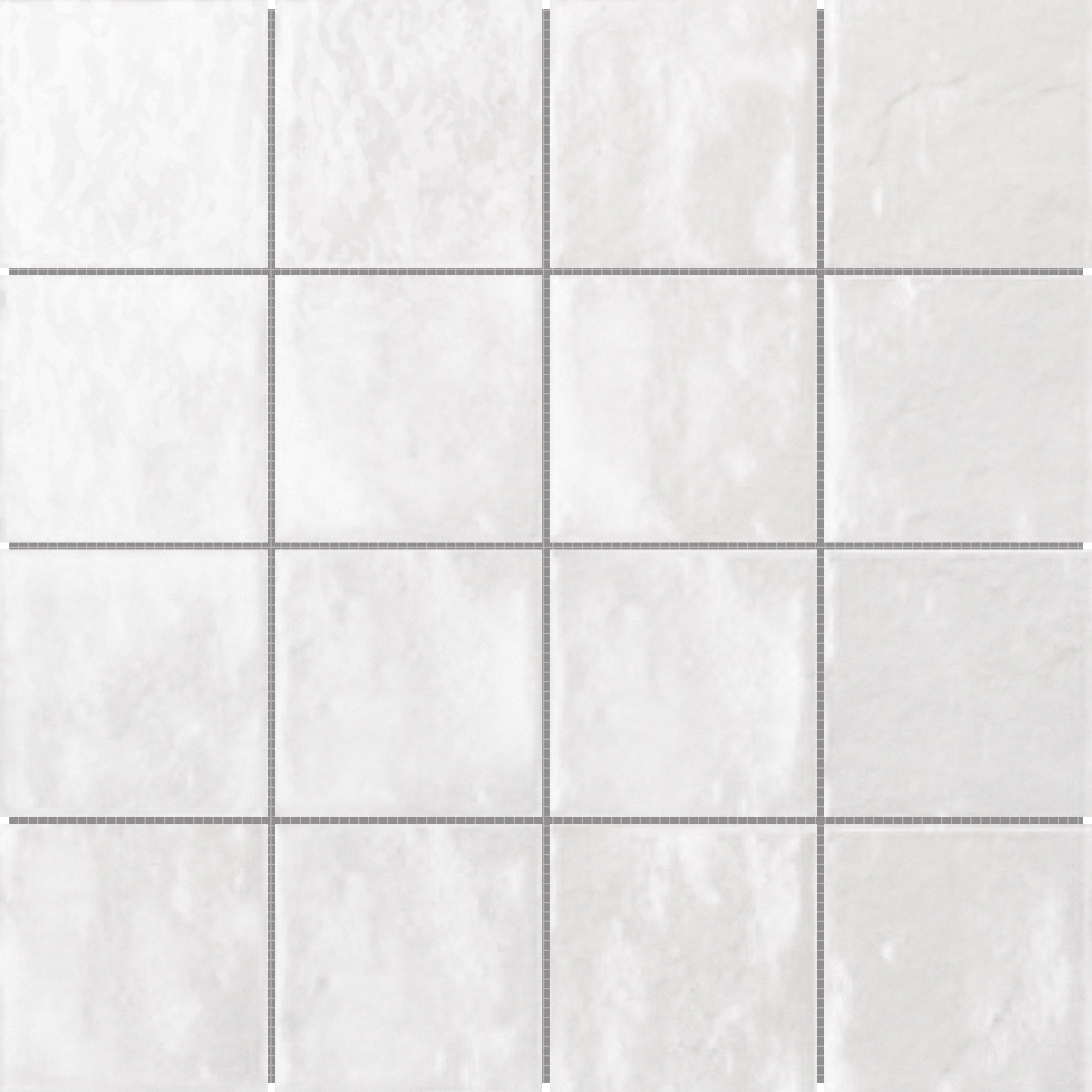 Bati Orient- CEBL47 Zellige Glazed Ceramic White 3"x3"