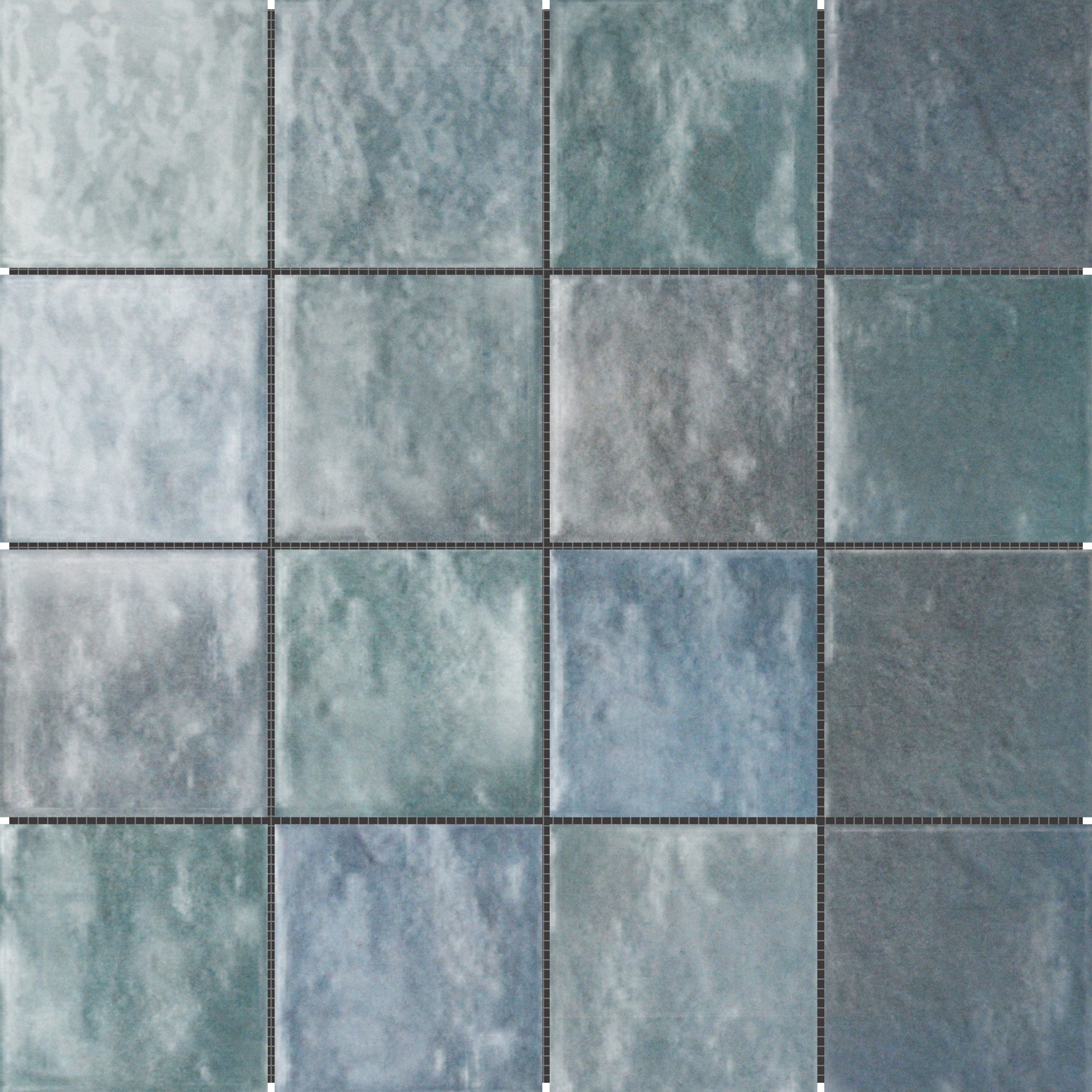 Bati Orient- CEBL48 Zellige Glazed Ceramic Soft Blue 11.2"x11.2"