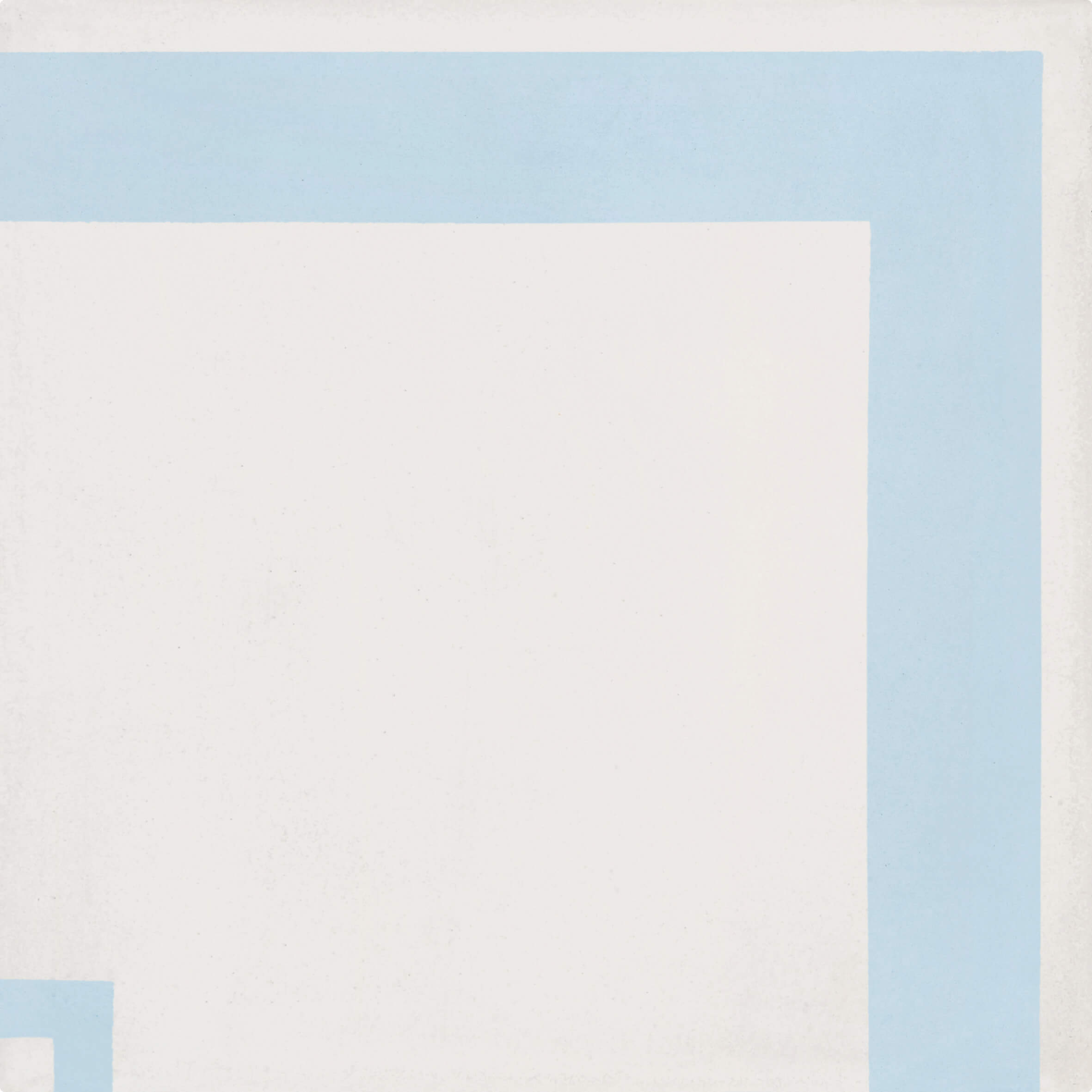 Bati Orient- CIMI61 Modern Corner Line Blue/Off White Cement Tile 8"x8"