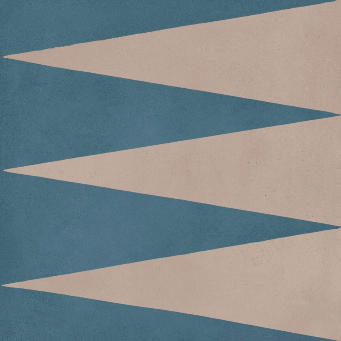 Bati Orient- CIMI79 Modern Deep Blue and Beige Triangles Cement Tile 8"x8"