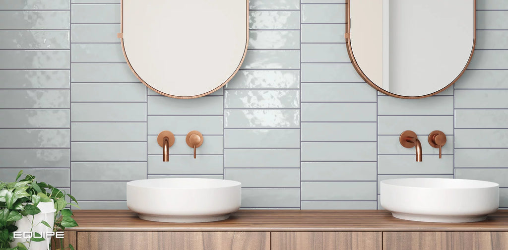 Equipe Cottage Ash Blue Glossy 3"x12"