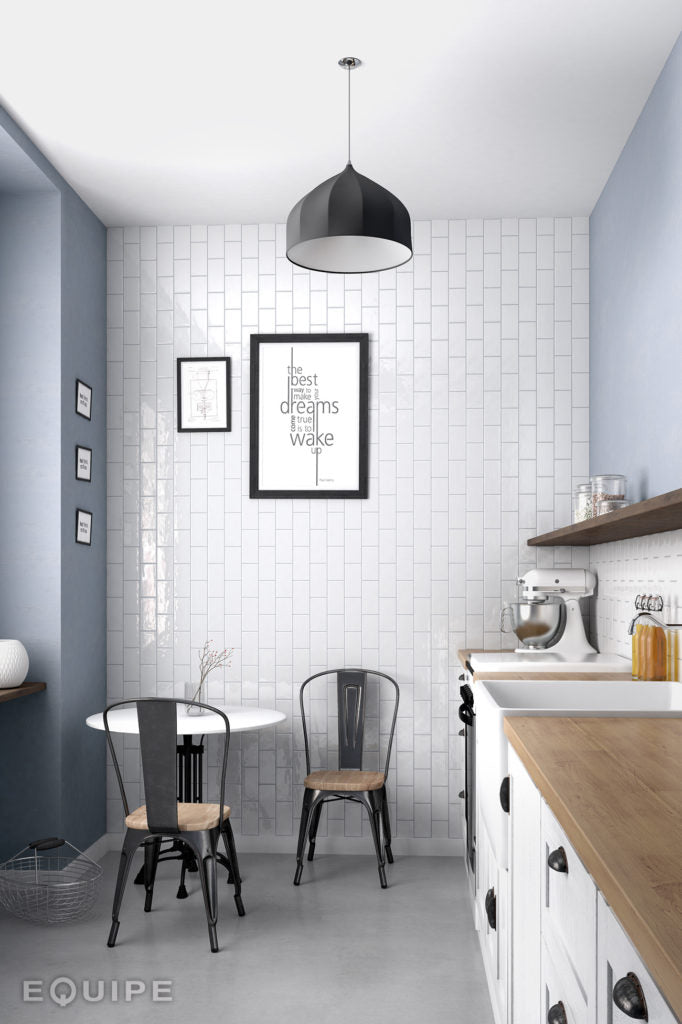 Equipe Cottage White Glossy 3"x12"