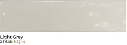 Equipe Cottage Light Grey Glossy 3"x12"