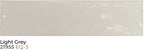 Equipe Cottage Light Grey Glossy 3"x12"
