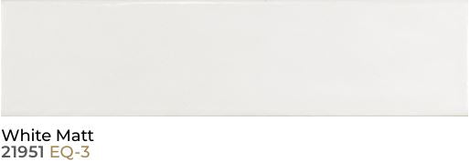 Equipe Cottage White MATTE 3"x12"