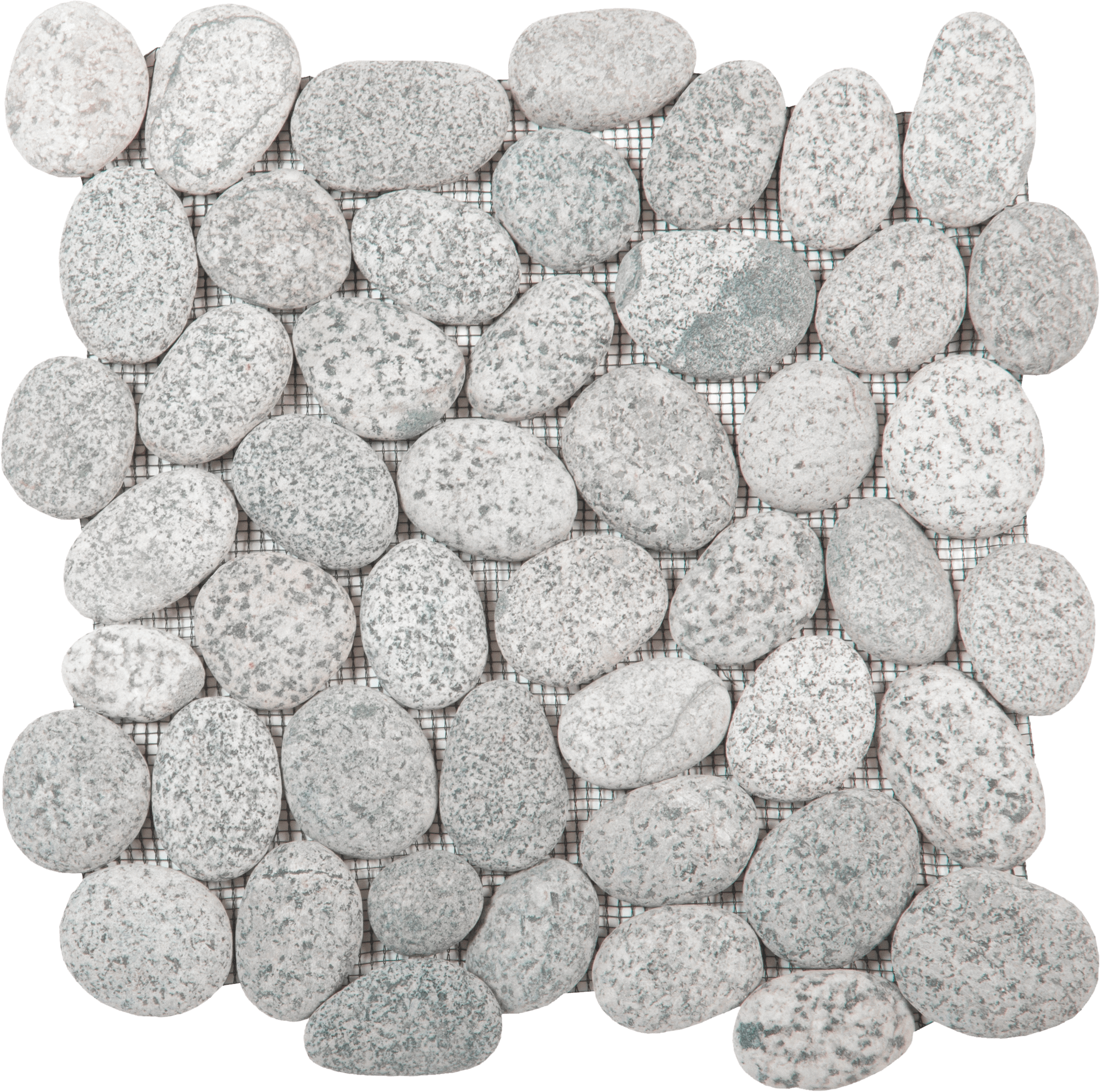 Bati Orient- GAGR05R Speckled Rectified Matte Pebble Interlocking 12" x 12"