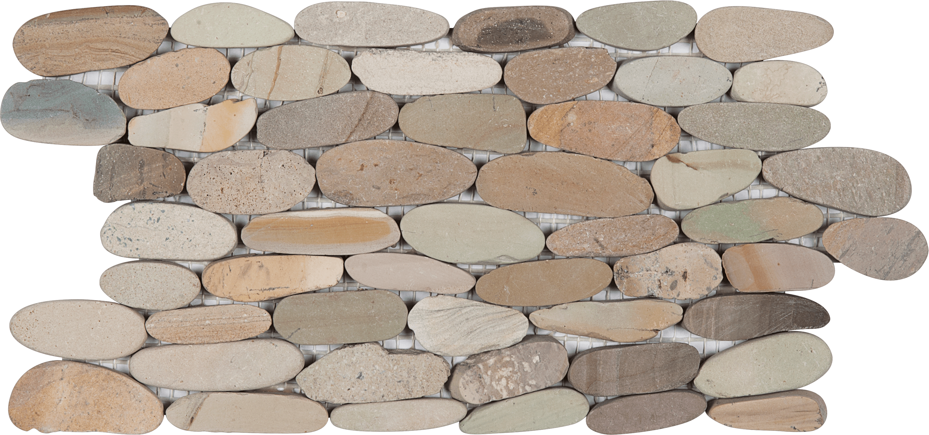 Bati Orient- GAMI92 20en Matte Sliced Pebble Interlocking 6"x12"