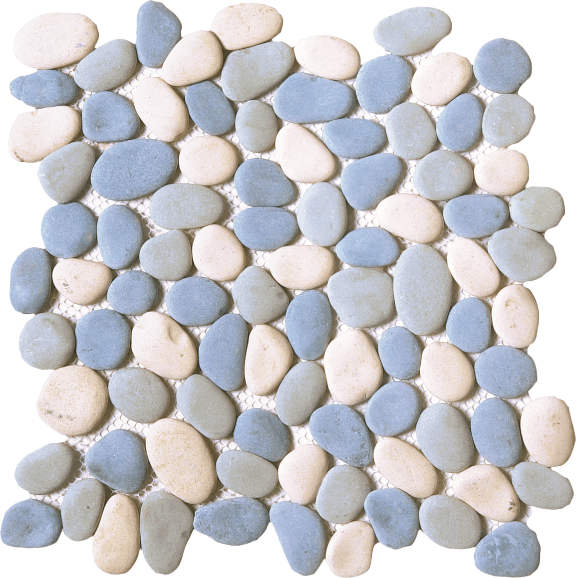 Bati Orient- GATU01 Mix 15 Reconstituted Pebble Interlocking 12"x12"