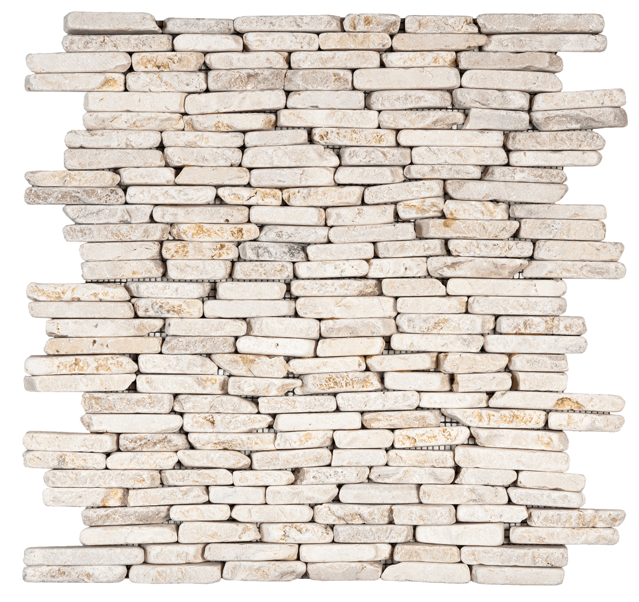 Bati Orient- MABL55 White Stacked Brick Marble Interlocking
