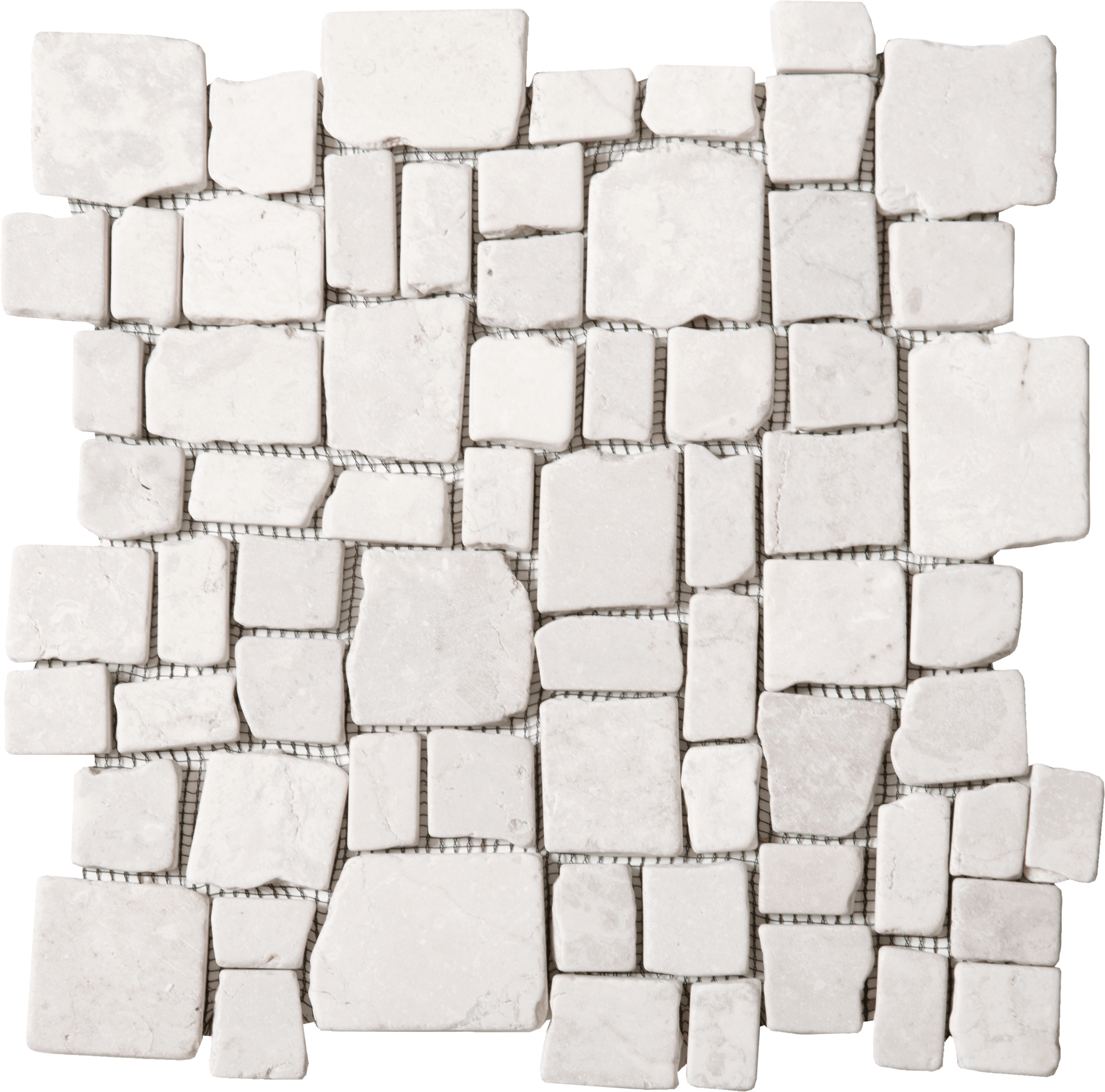 Bati Orient- MABL74 White Matte Cubic Marble Mosaic