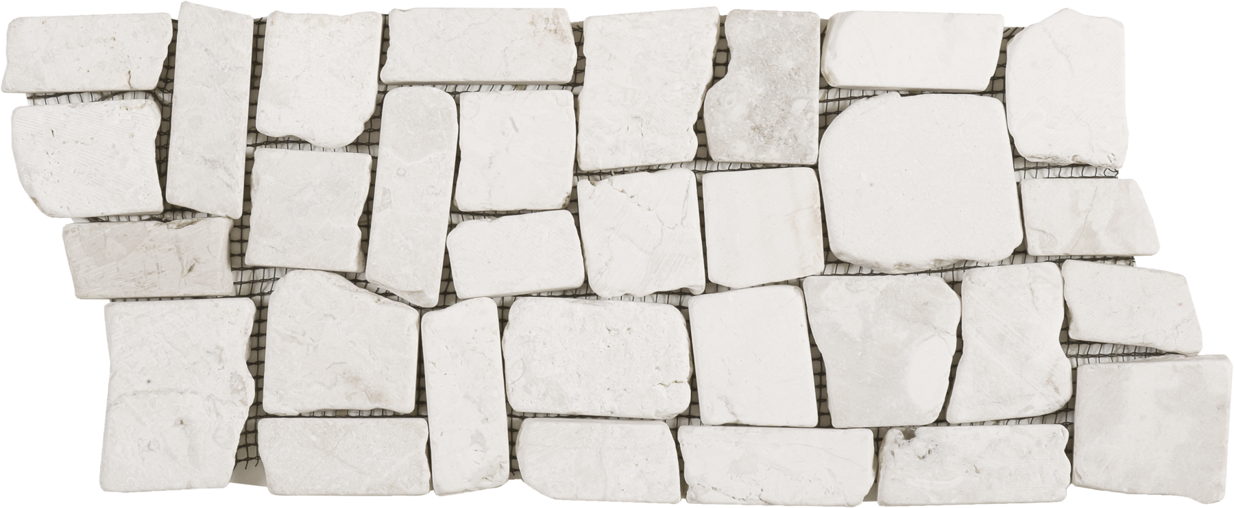 Bati Orient- MABL75/30 White Cubic Marble Mosaic