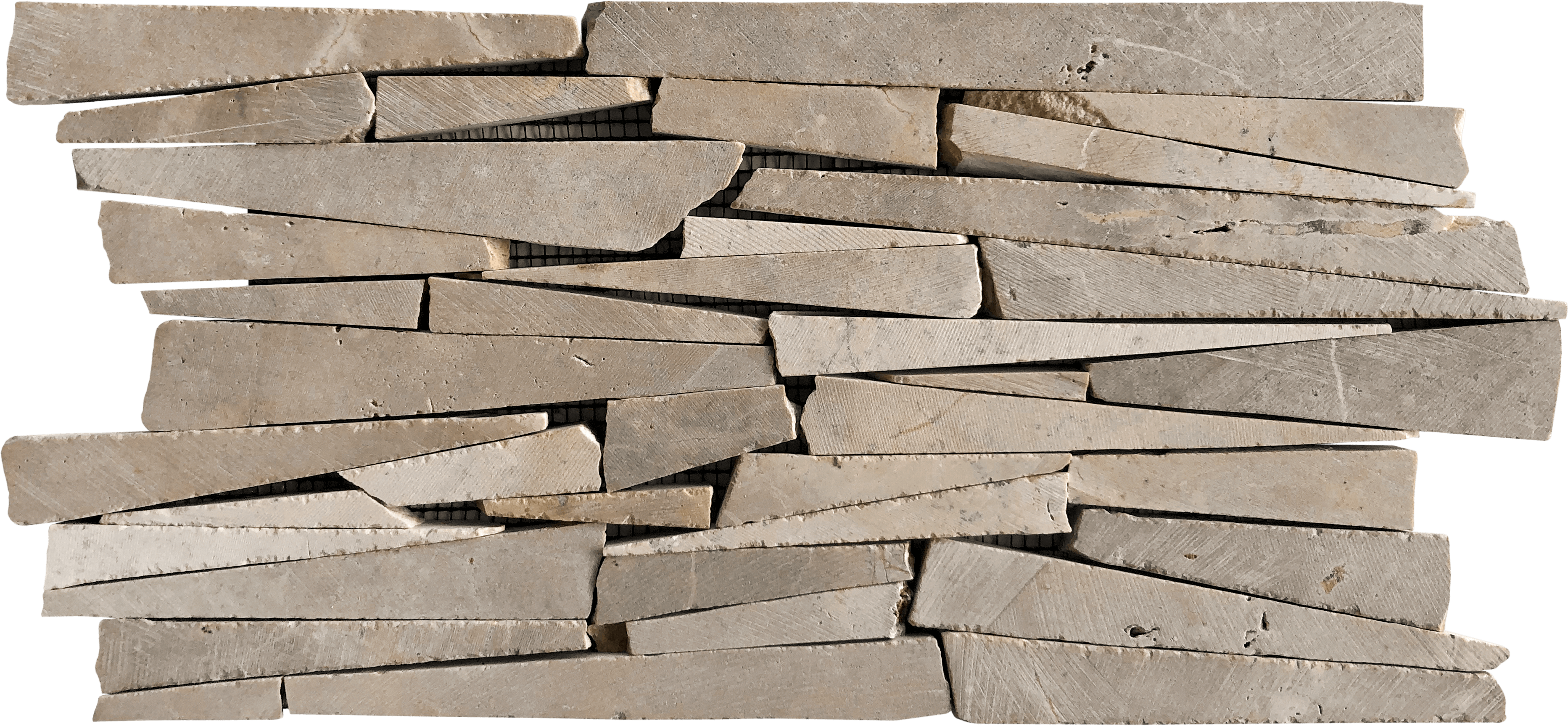 Bati Orient- MACA05 Brown Beige Mix Marble Interlocking Mosaic
