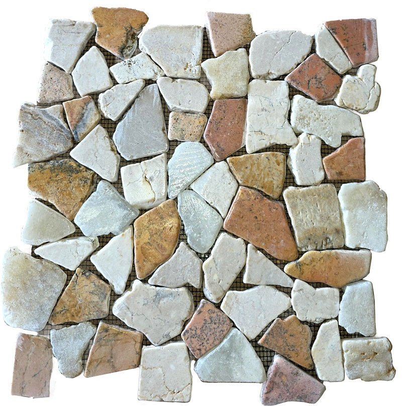 Bati Orient- MAMI09 Beige Red Brown Mini Opus Matte Marble 12”x12”
