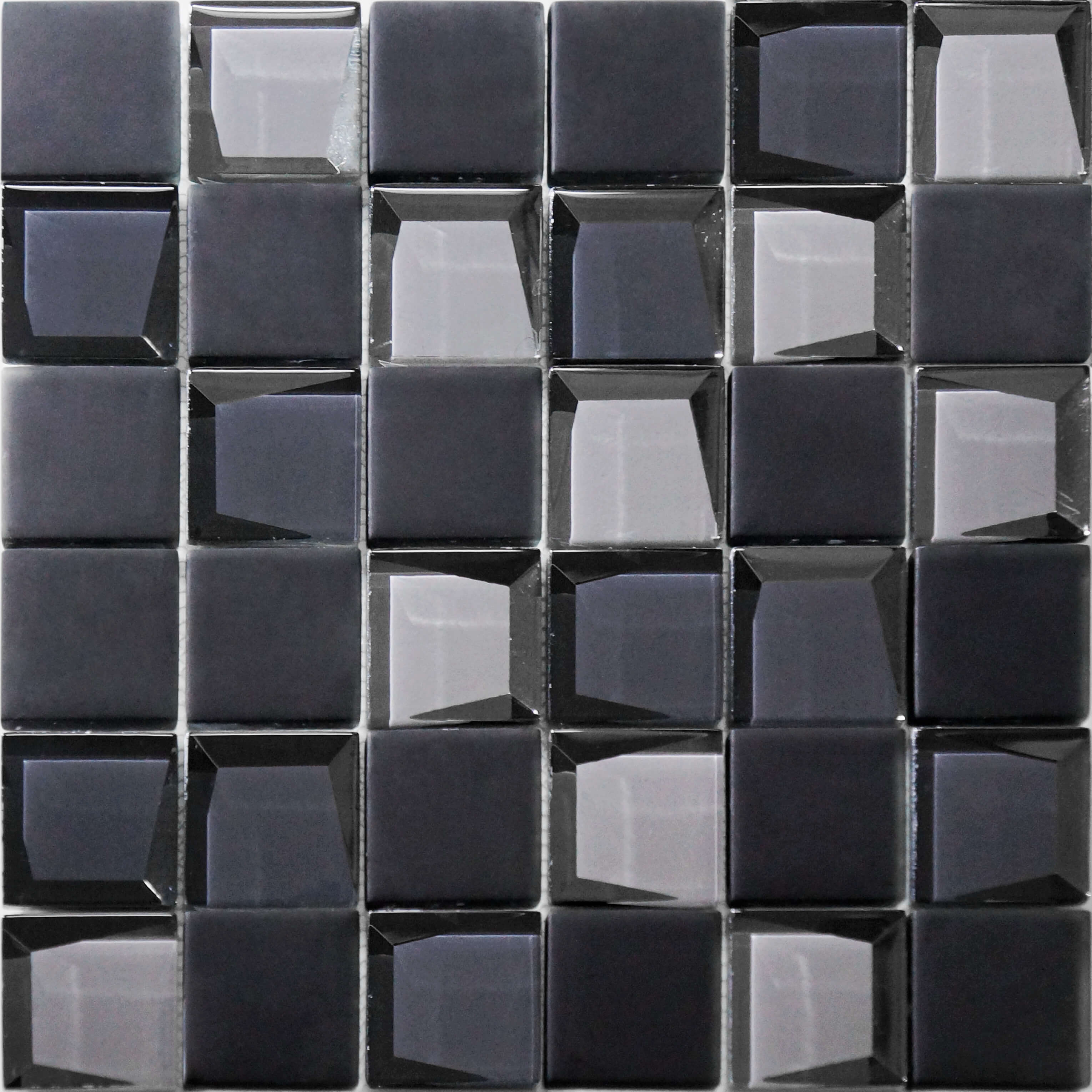 Bati Orient- MAMI181 Glass 2"x2" Grey Mix Mosaic