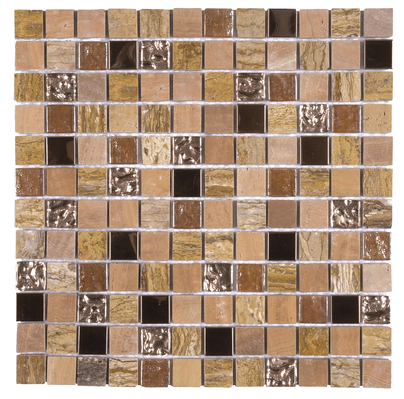 Bati Orient- MAMI57 Beige Brown Mix Marble Polished Glass Metal