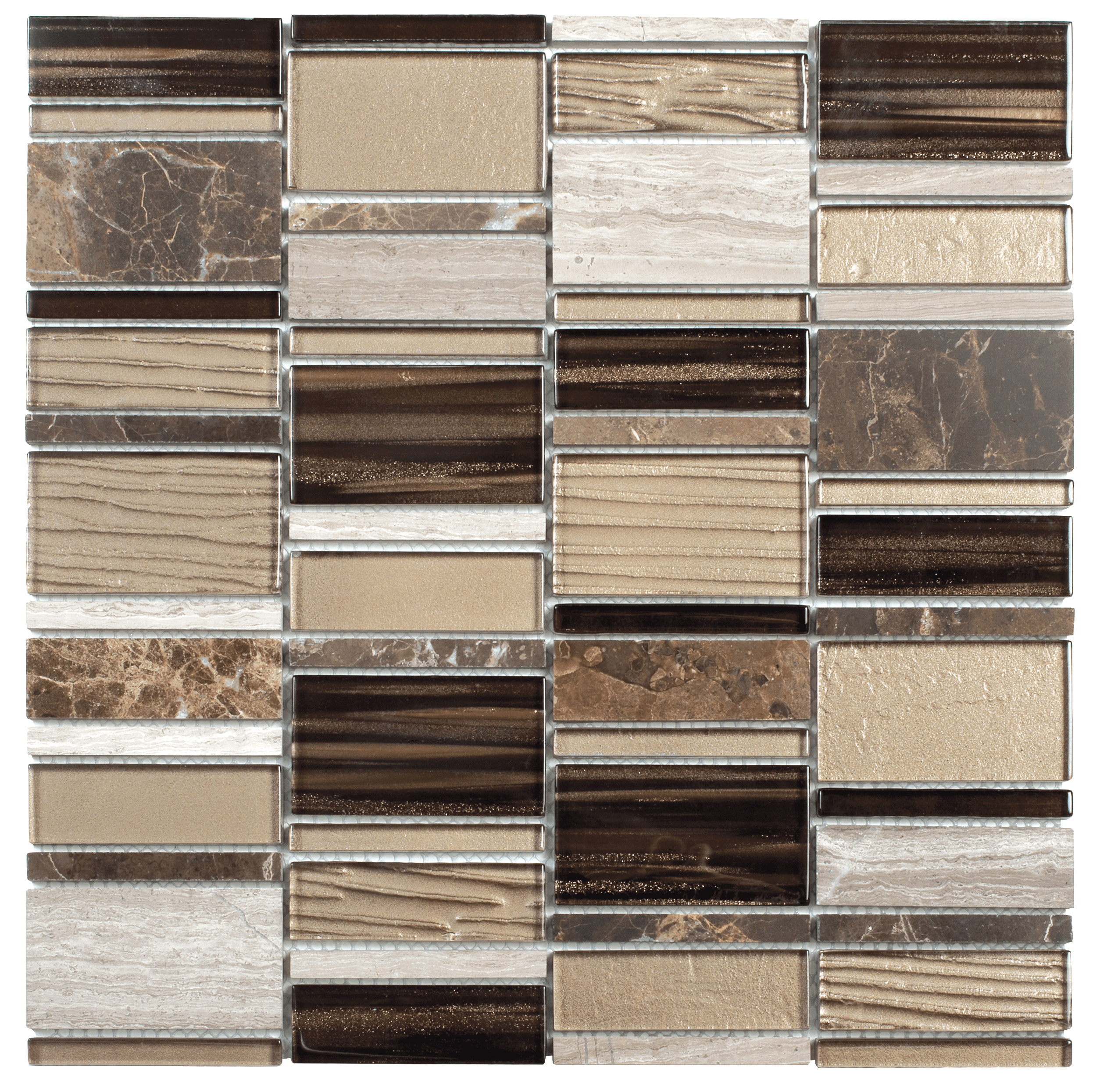 Bati Orient- MAMI92 Beige Marble /Glass Beige/Brown Mosaic