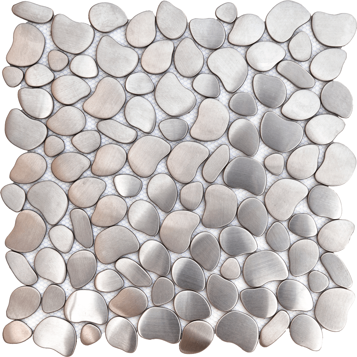 Bati Orient- MEAR19 Brushed 19 Inox Metal Interlocking 12.2"x12.2"