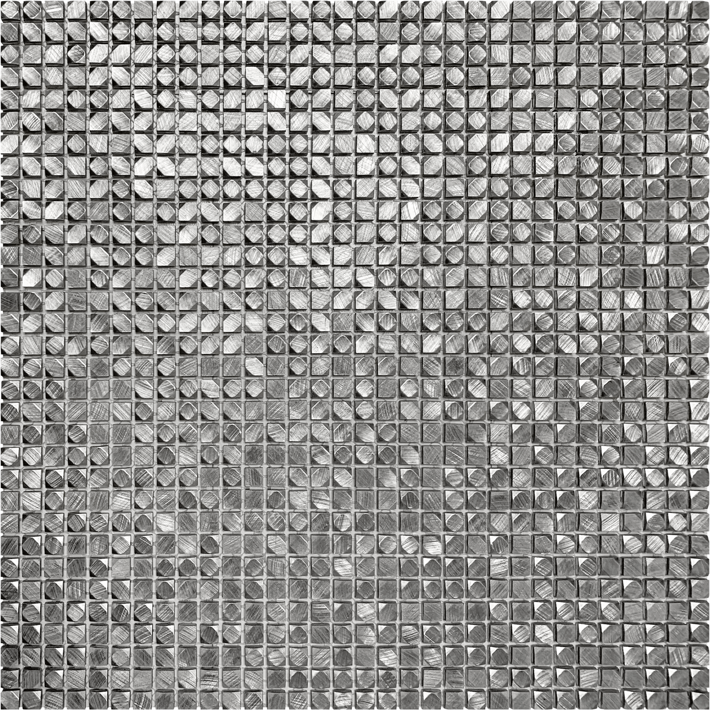 Bati Orient- MEAR23 Mini hexagon silver aluminum mosaic