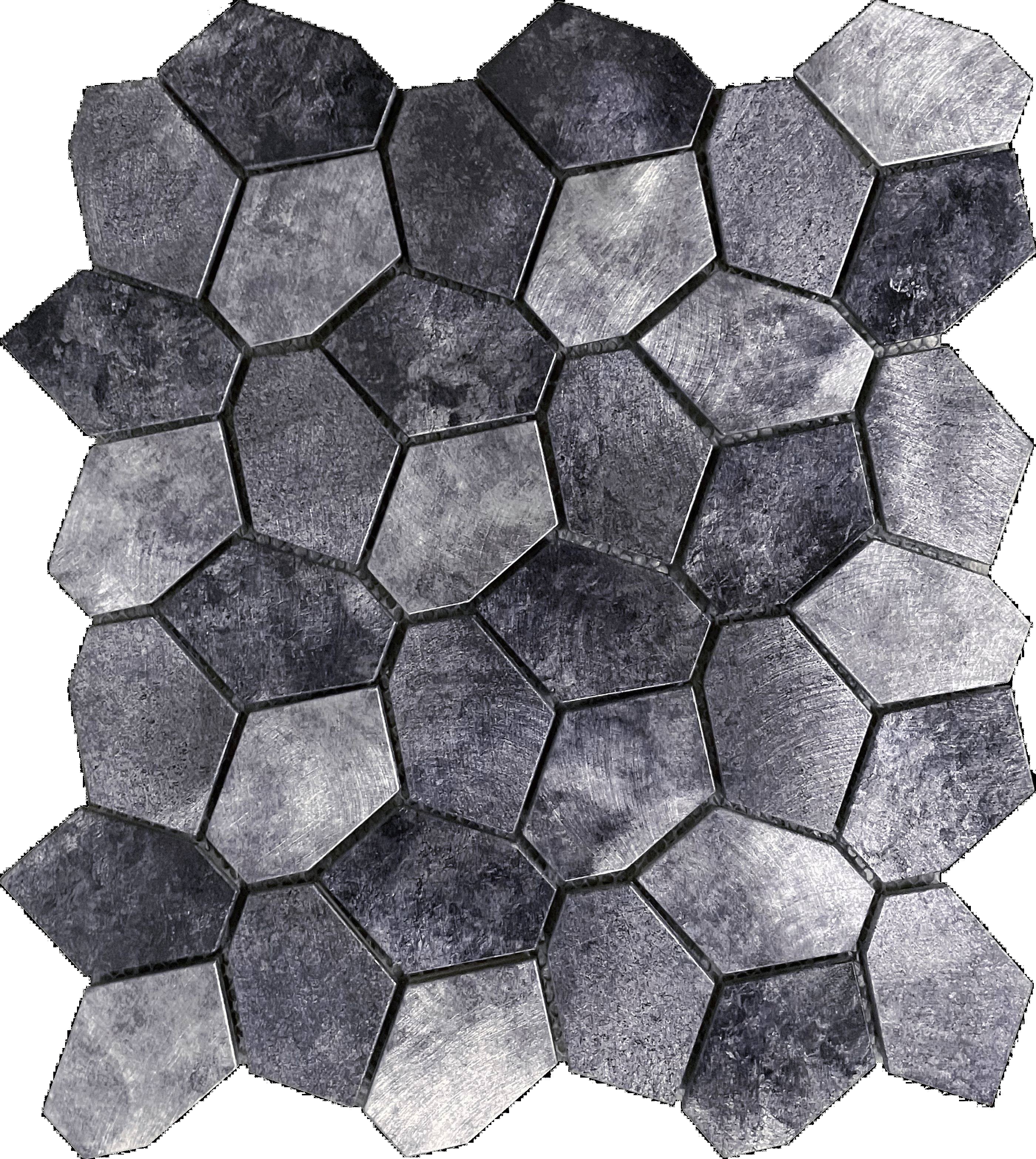 Bati Orient- MEGR01 Hexagon Aluminum Mix Grey