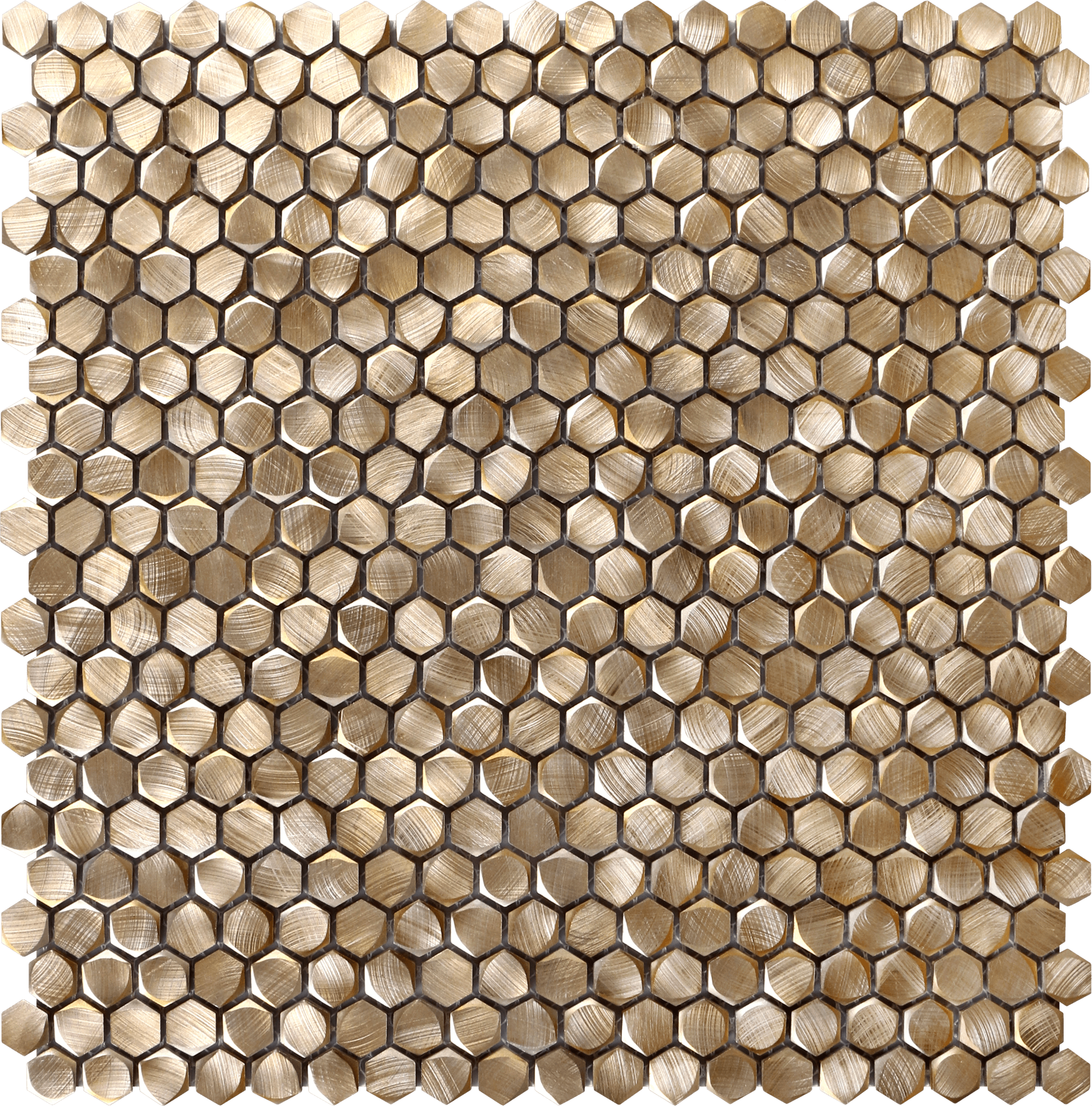 Bati Orient- MEOR10 Medium Hexagon Gold Aluminum Mosaic