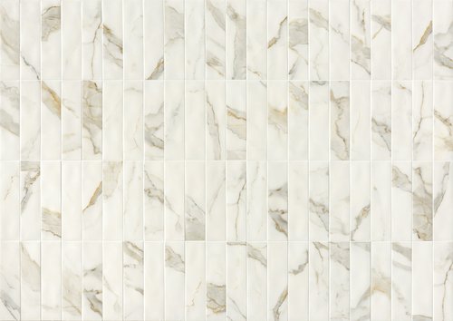 Marca Corona Miniature Scultorea Calacatta Oro Fino 2.5"x9.5"