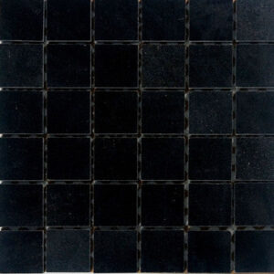 Procida Tile- Dolphin Super Black 2"x2" Polished Mosaic