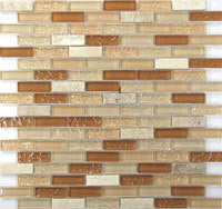 Procida Tile- Dolphin Glass GS-02 5/8"x 2" Mix