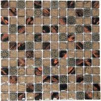 Procida Tile- Dolphin Glass GS-09 Tiger 1"x1" Polished