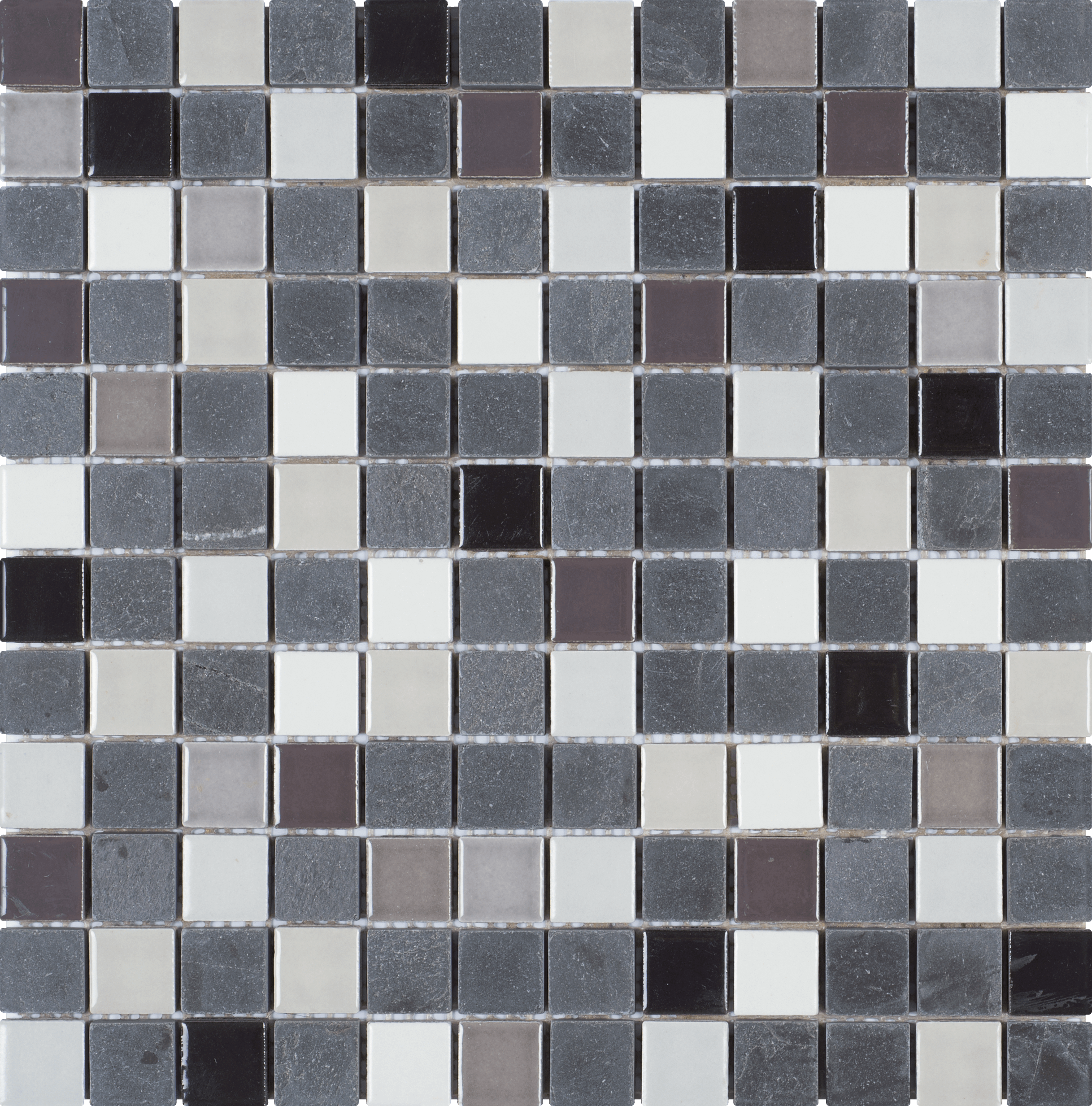 Bati Orient- PIMI32 Black Stone/Grey White Ceramic Mix Mosaic