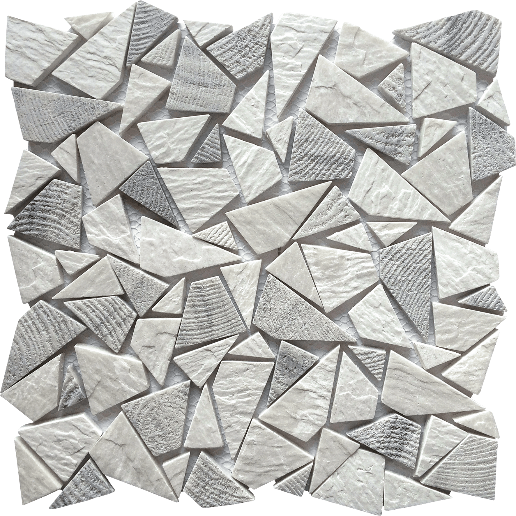 Bati Orient- PIMI36 White Grey Mix Mini Opus Stone 12" X 12"