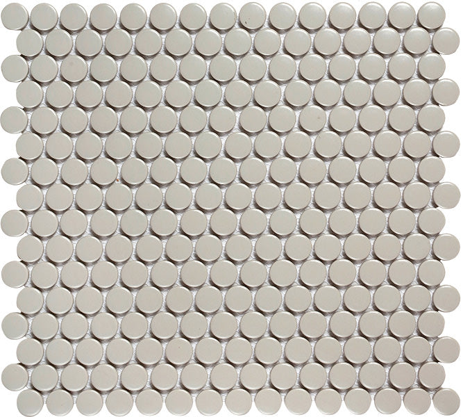 Intermatex- Penny Round Grey/Taupe Glossy