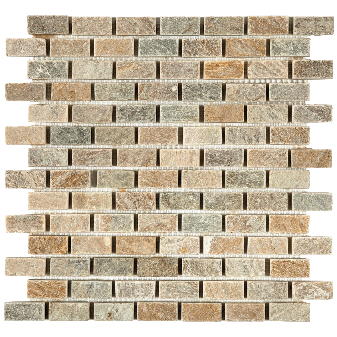 Bati Orient- QUBE02 Beige Brick Quartzite 3/4" x 1"