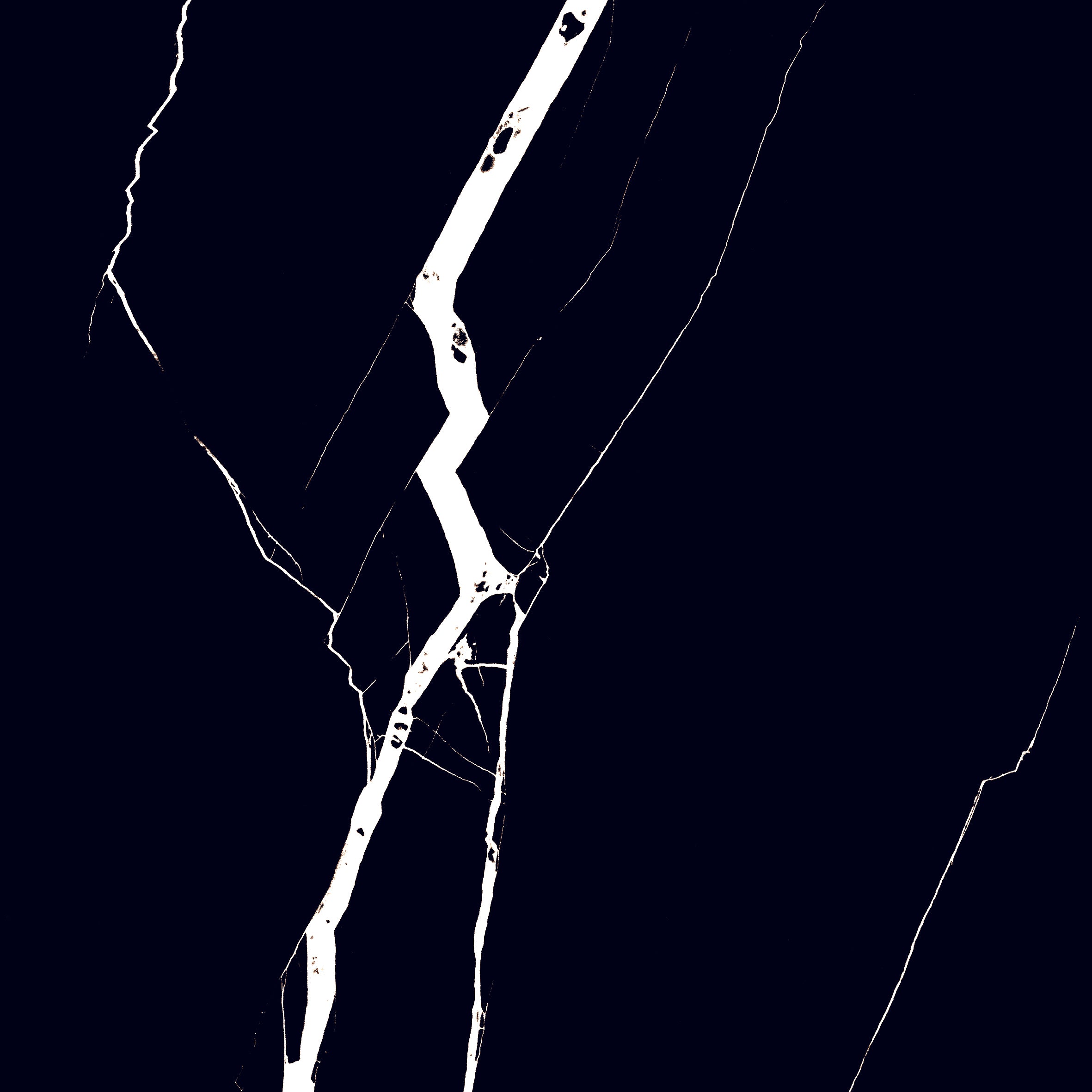 Nero Marquina 24"x24" Glossy