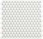 Intermatex- Penny Round White Glossy