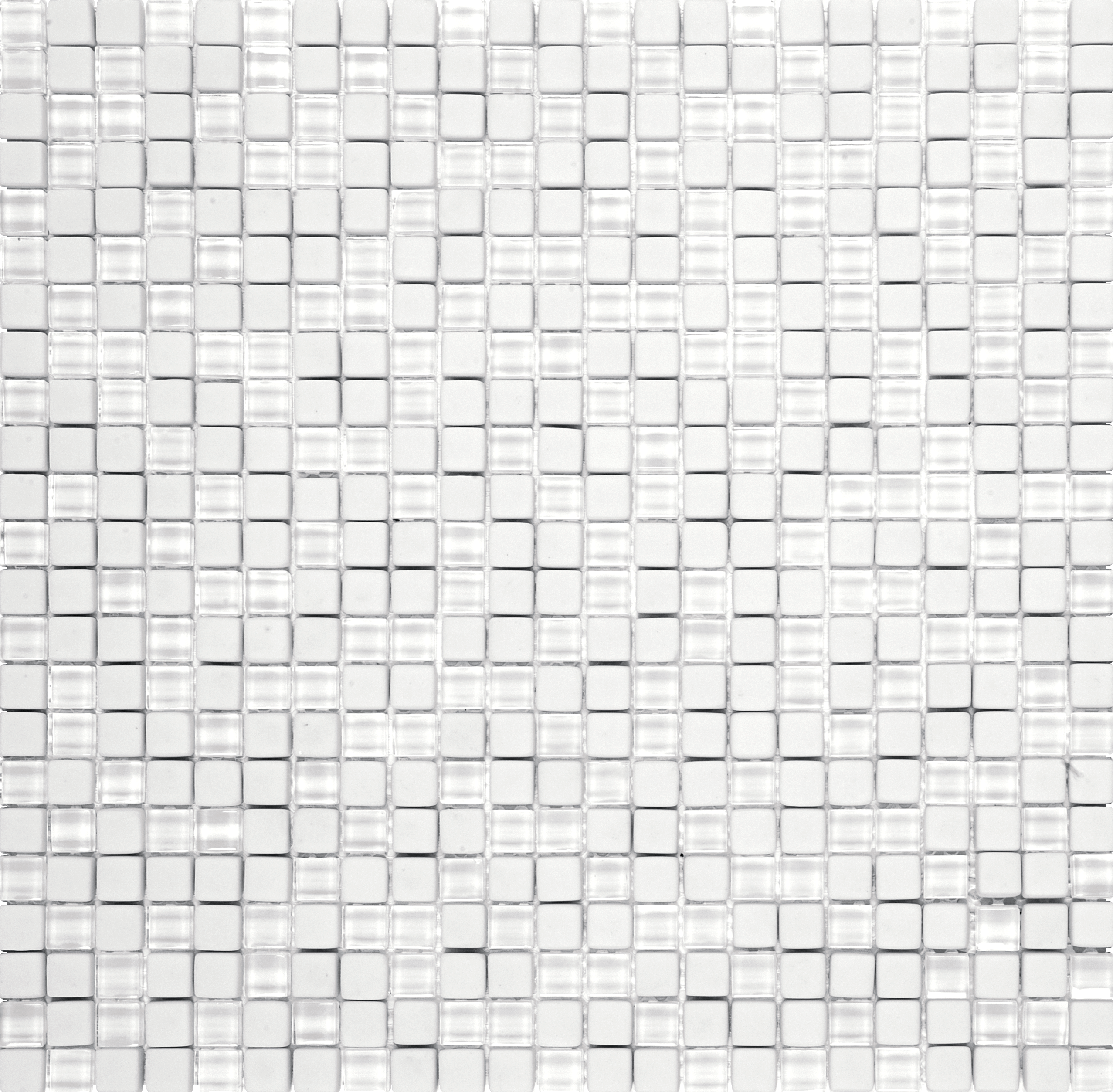 Bati Orient- VEBL12 Mix Matte& Glossy White Mosaic 5/8"x5/8"