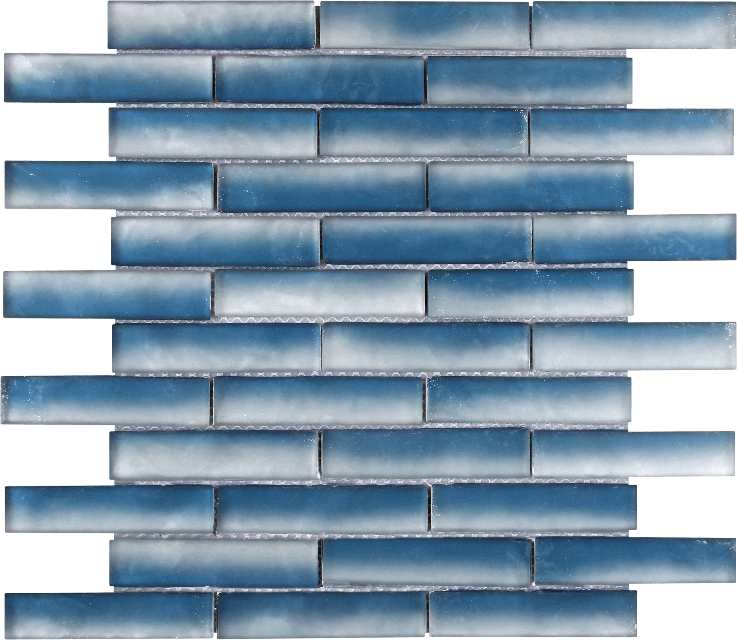 Bati Orient- VEBL45 Glass Baguette Blue Mix Matte Mosaic