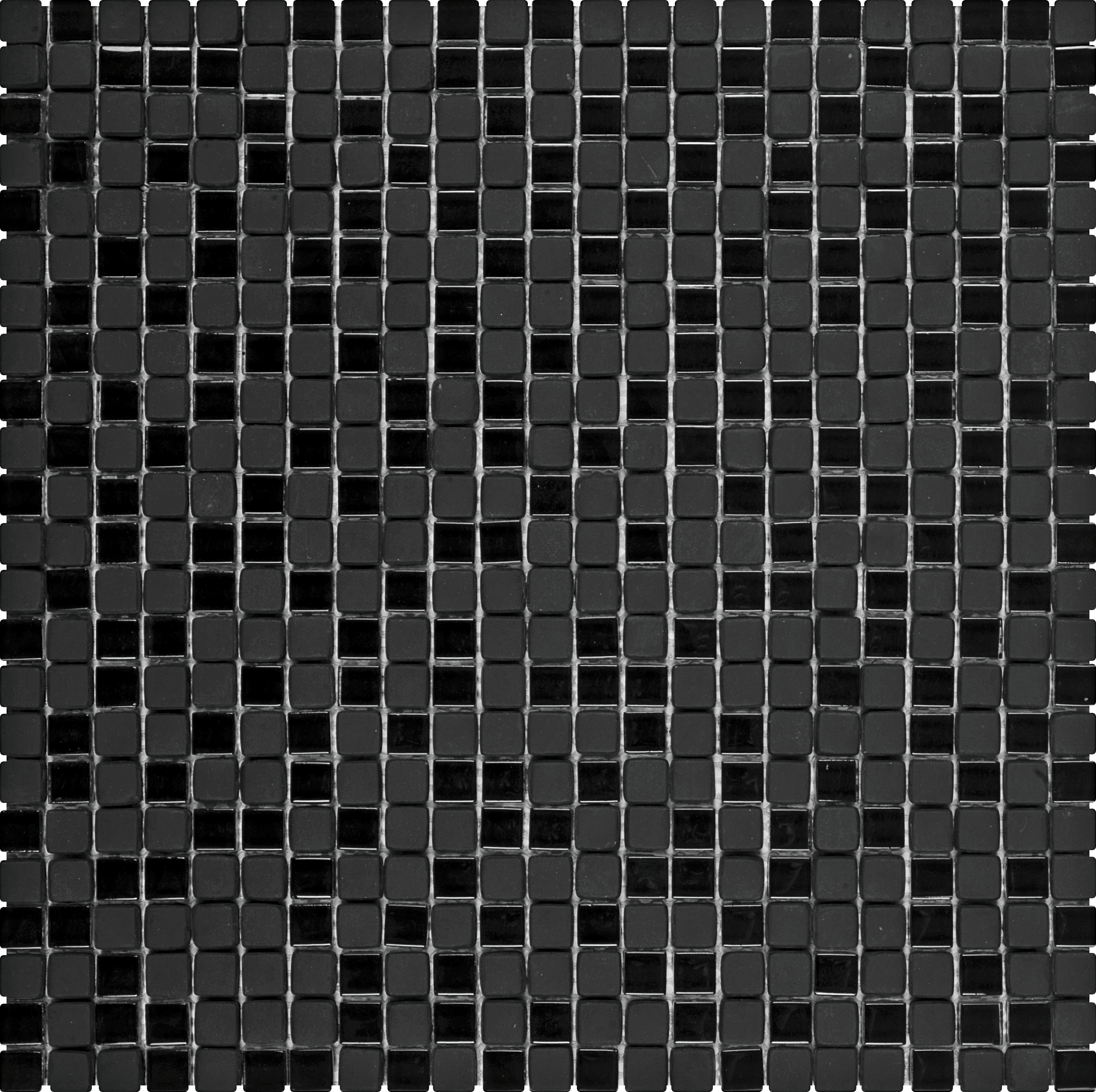 Bati Orient- VENO04 Mix Matte & Glossy Black Glass Mosaic