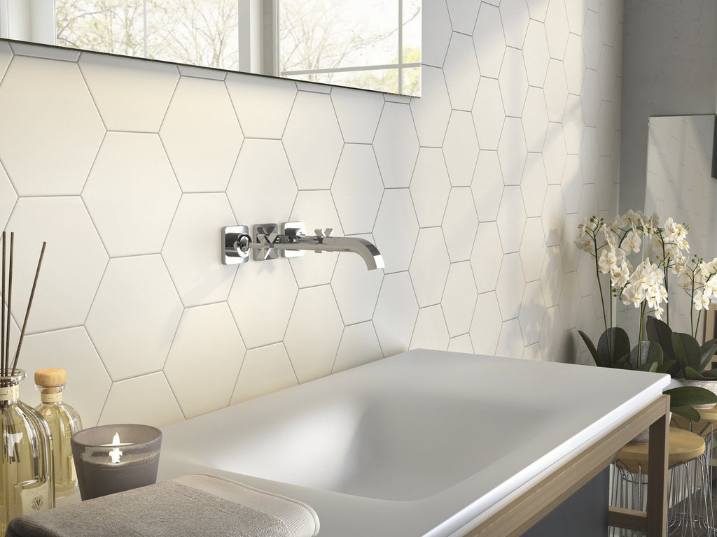 APE Hexagon White 8"x8"