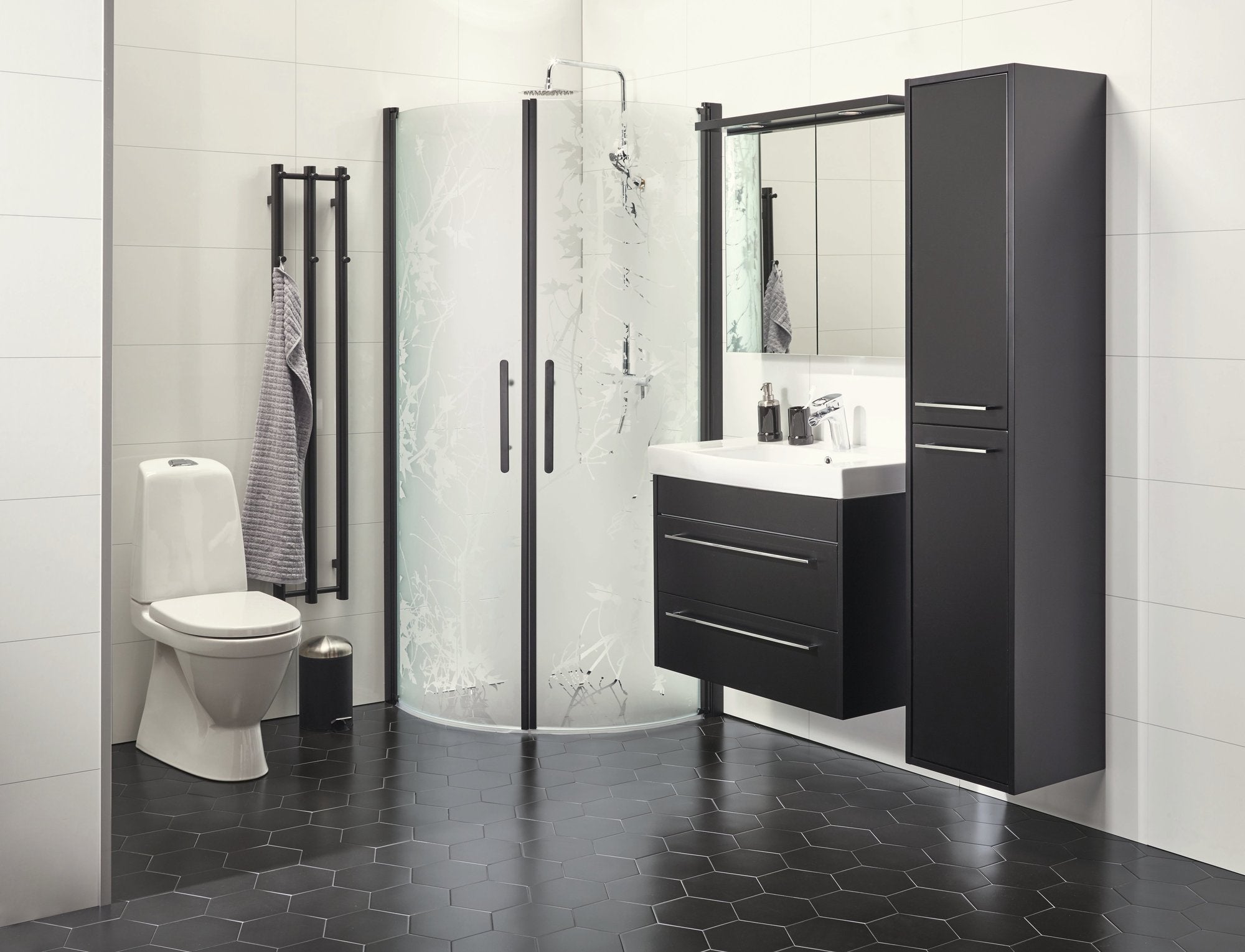 APE Hexagon Graphite 8"x8"