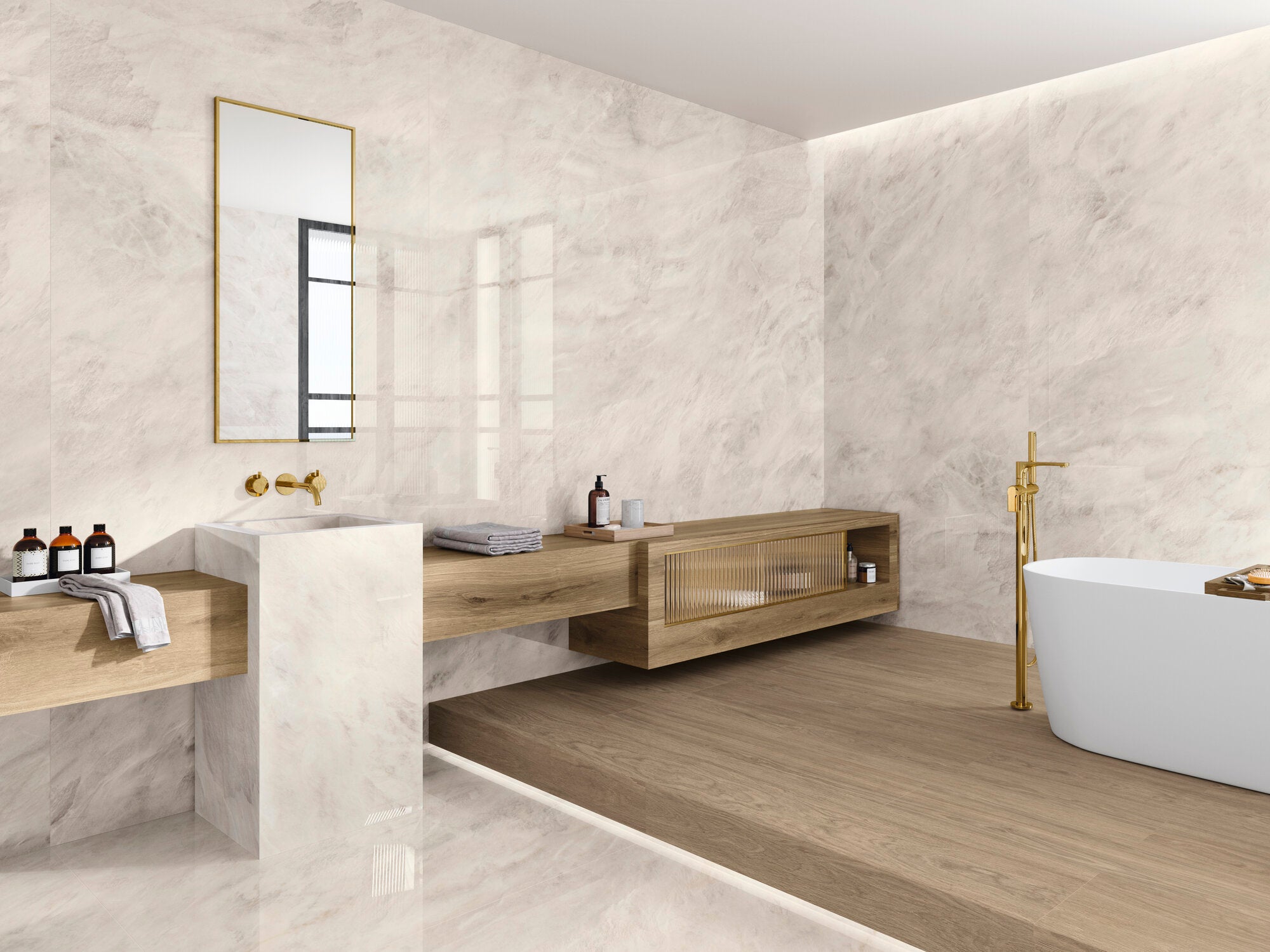 APE Alexandria Cream 24"x48" Polished