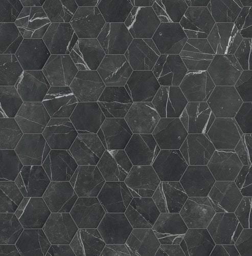 Marca Corona Scultorea Dark Diamond Hexagons 9"x10"