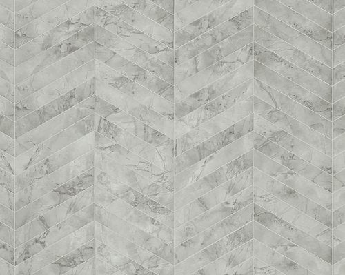 Marca Corona Miniature Scultorea Foam Grey Chevron 3"x18"