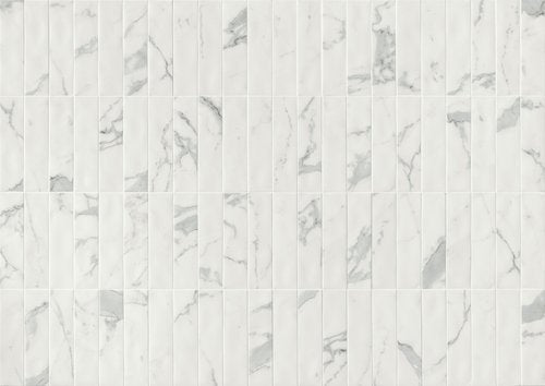 Marca Corona Miniature Scultorea Statuario Vena Argento 2.5"x9.5"